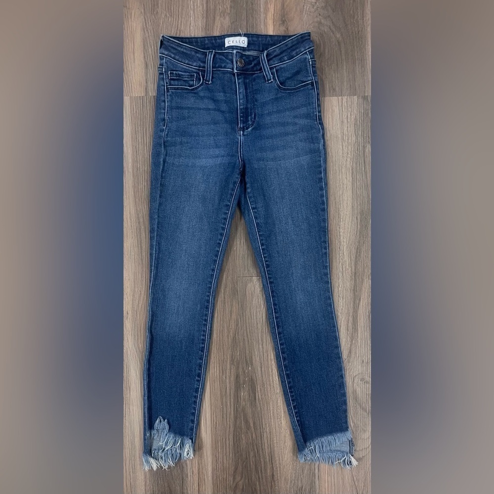 Cello Raw Hem Jeans